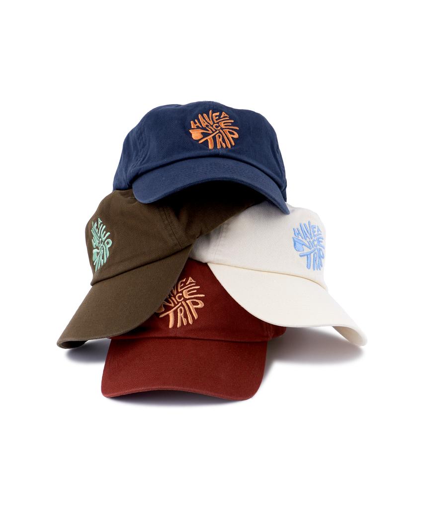 HELLO SUNRISE Hnt Swirl Logo Ball Cap_Deep Blue
