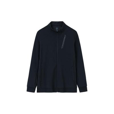 Training Series Solid Color Zip Collar Jacket Men Jacket Black 152337726-2