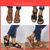 Cross-border Roman Style Fashion Vintage Women's Sandals With Soft Bottom And Comfortable Wedge Heel