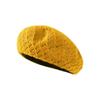 Classic Beret Hat For Women Summer Breathable Knit Fashionable Sun Protection Casual Accessory