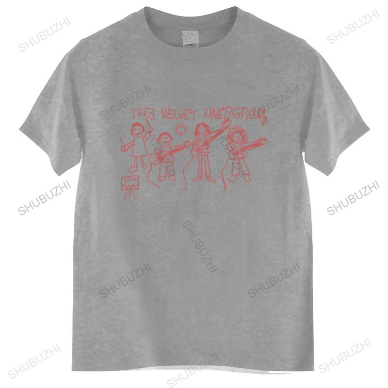 

summer t-shirt men brand teeshirt The Velvet Underground T Shirt Art Garage Punk Rock Band Mens T-shirt Euro size TOPS S
