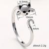1Pc Cute Cat Open Ring with Playful Animal Fingers