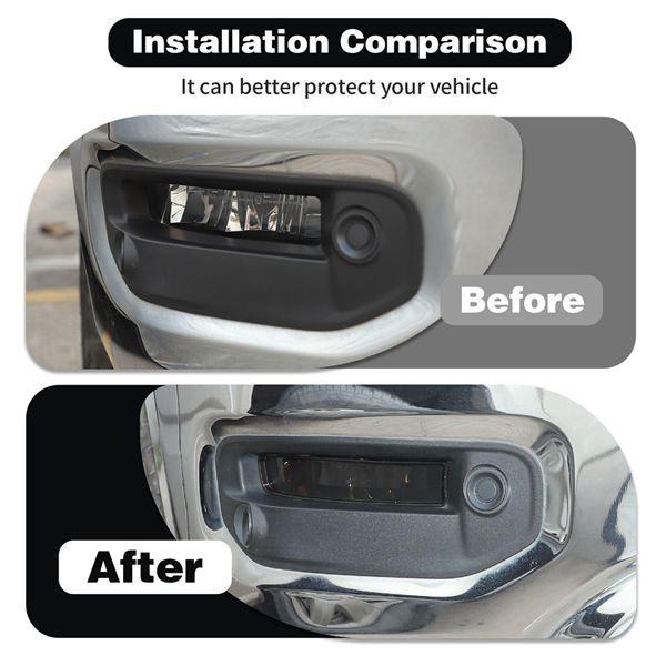 

Smoked Black ABS Front Fog Light Trim (2 pcs) for Dao Car Exterior No Size