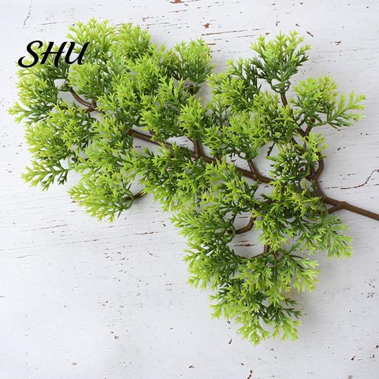 Artificial Pine Cypress 1Pc Plastic Fake Simulation Potted Plants Plant Bonsai Garden Home Office Decor