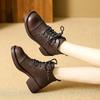 British Martin boots women's 2025 new autumn and winter platform short women's boots small height increase medium heel short boots