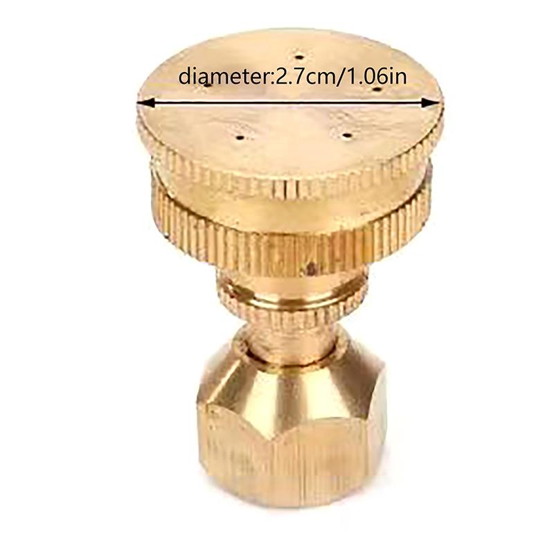 1 st Trädgårdsspridare Huvud Justerbar 5 Hål Mässing Spridarmunstycke M14 Finfördelande Spray Slangkoppling Jordbruksbevattning