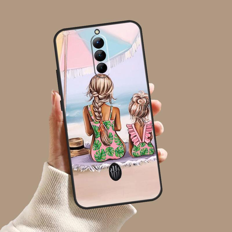 Super Mom Baby Girl Son Daughter Case For ZTE Nubia Red Magic 10S 9S 8S 8 9 10 11 Pro Plus 5G 6R 6 7 6S 7S Pro 10 Air Cover