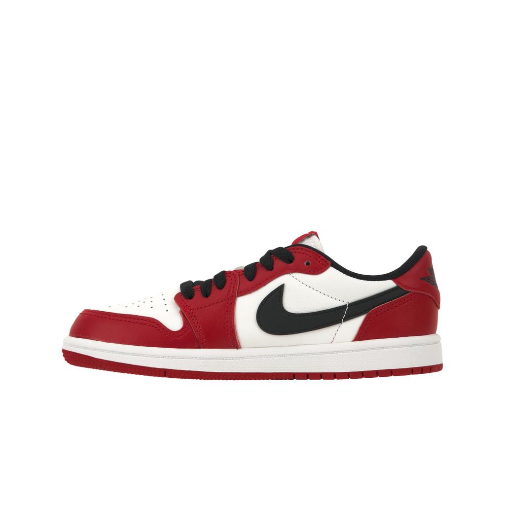 Air Jordan 1 Retro Low OG PS Chicago 2025 Scarpe da Ginnastica per Bambini Rosso Varsity-Rosso Nero HQ6996-600