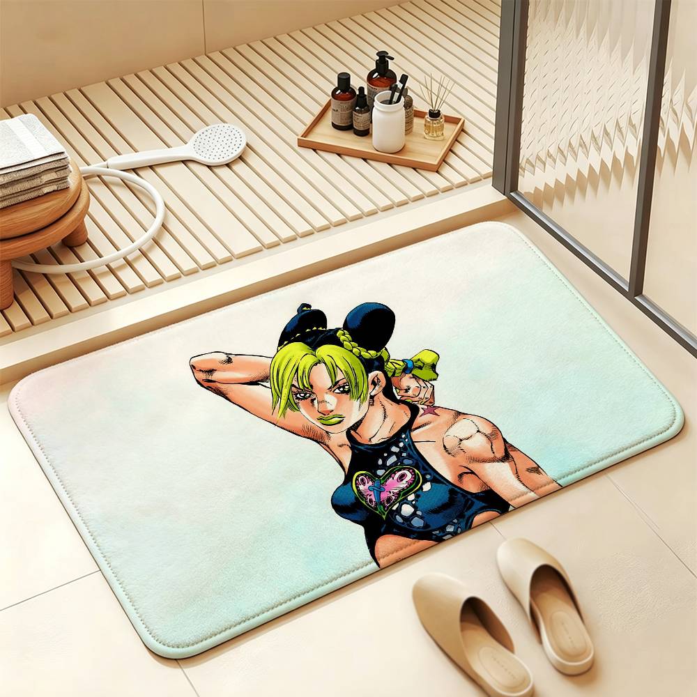 Jojo J-Jolyne Cujoh Anti‑Slip Floor Mat Short Plush Rug mat Soft Comfortable Machine Washable Home Decor