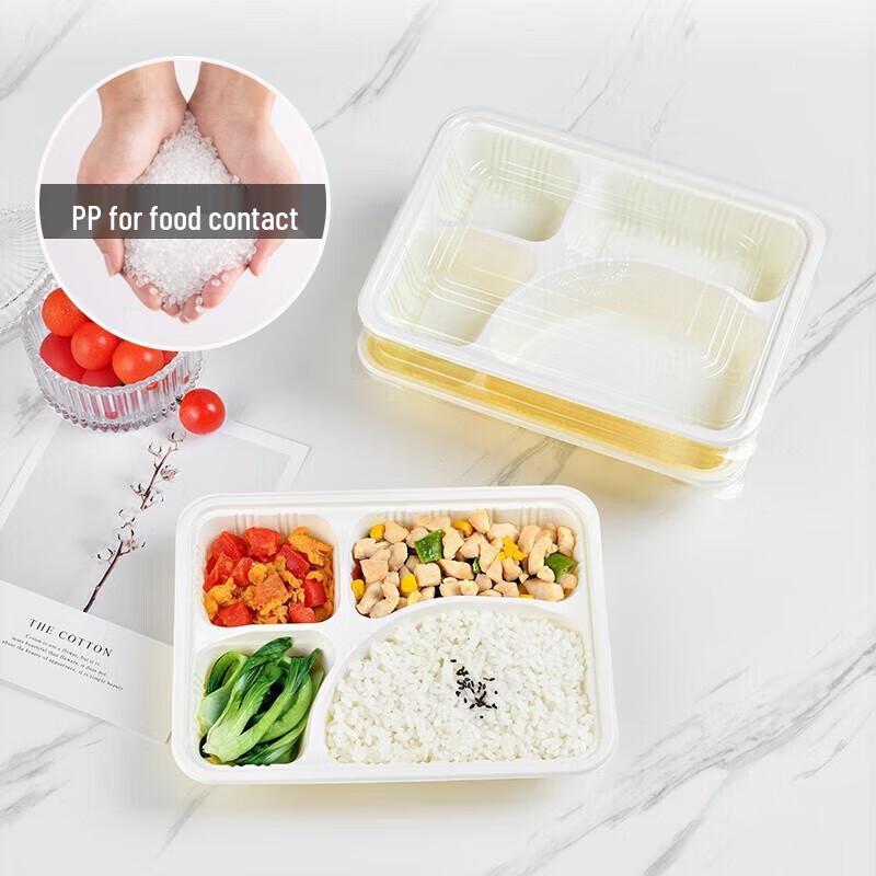 Microwaveable Disposable Compartmented Plastic Lunch Boxes