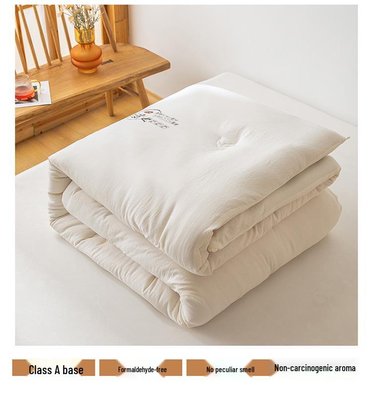 Thickened Soy Fiber and Cotton Quilt for Autumn/Winter - Warm, Washable Bedding for Single/Double Beds