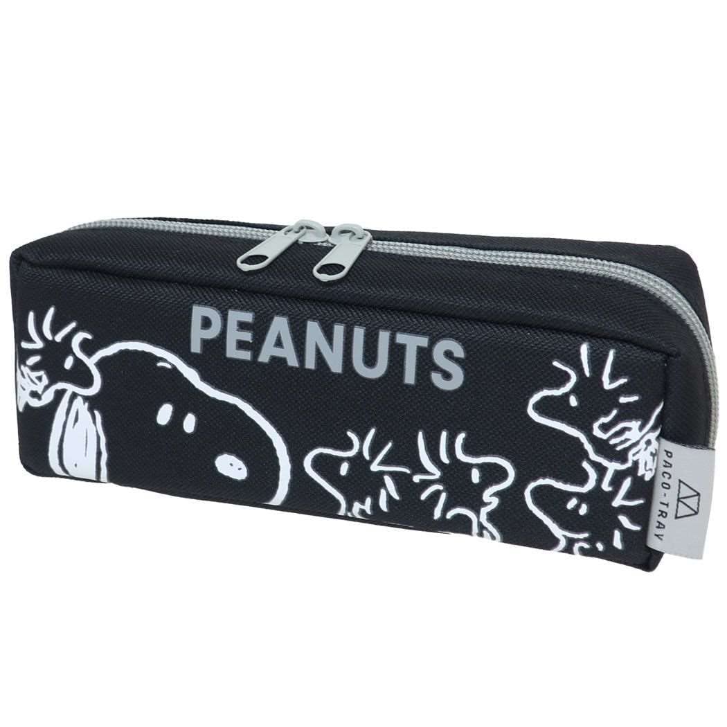 

Kamio Japan Paco Tray Pencil Box for Elementary School Snoopy and Woodstock Design Case, Type, Girls, чёрный
