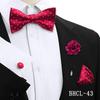 Korean Style 4-Piece Men's Bow Tie & Pocket Square Set for Weddings & Formal Events