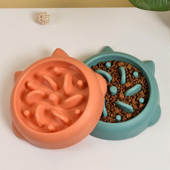 Yousheng Langsamfresser Napf Große Größe Verhindert Ersticken PP Rutschfest Hundefutternapf Haustierbedarf