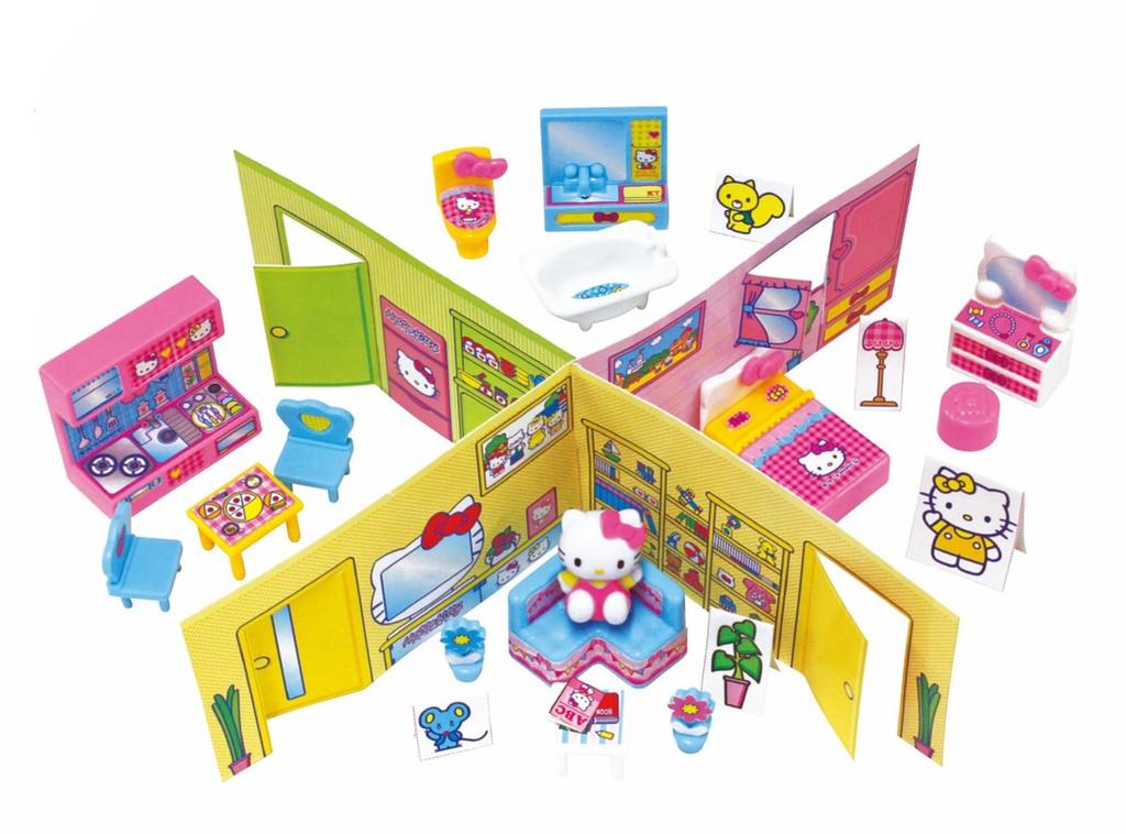 Onoeman Hello Kitty Nový veselý domeček Hračka na předstírání pro děti od 3 let, 023053