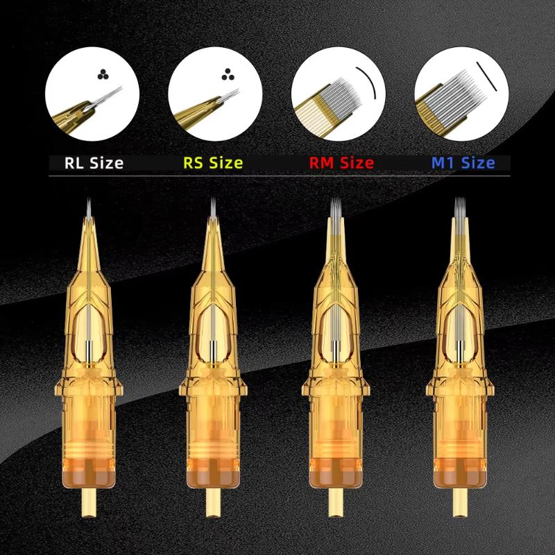 20 Stück Gemischte Einweg-Tätowiernadeln 1-15 RL RM RSM Steril Leichtes Tattoo-Zubehör für reisende Tätowierer