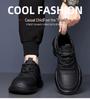 2025 Autumn Sports Casual Mesh Shoes: Breathable Black Leather for Men & Women
