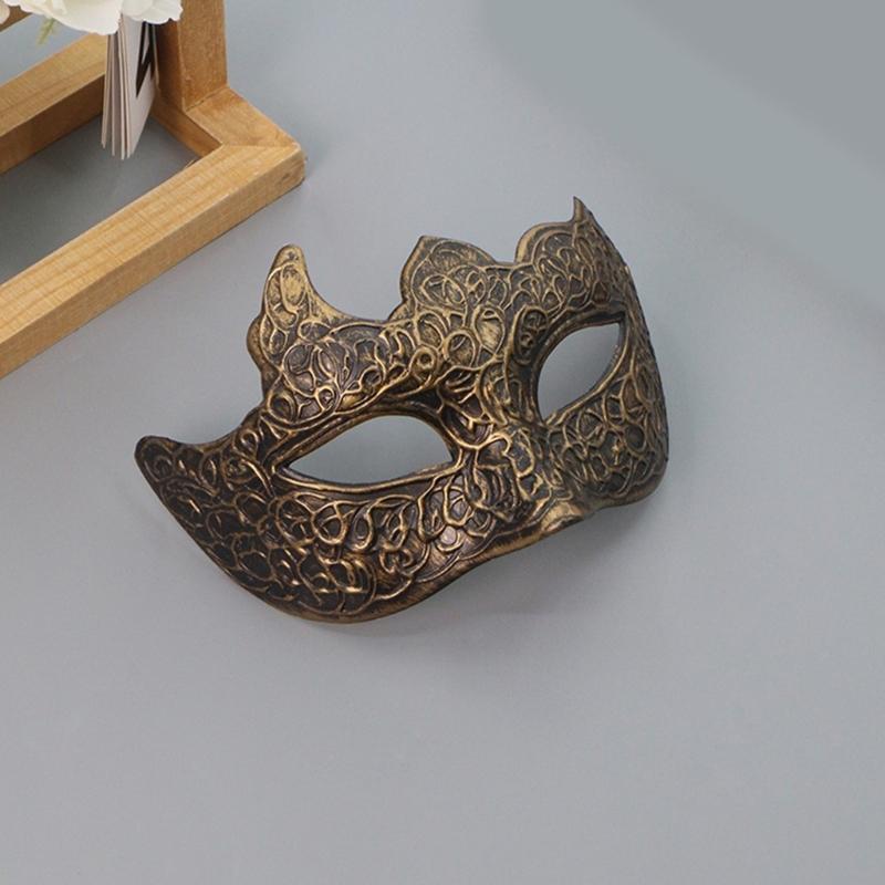 Retro Masquerade Mask Mardi Gras Mask Venetians Party Mask Half Face Mask for Halloween Ball Cosplay Performances Props