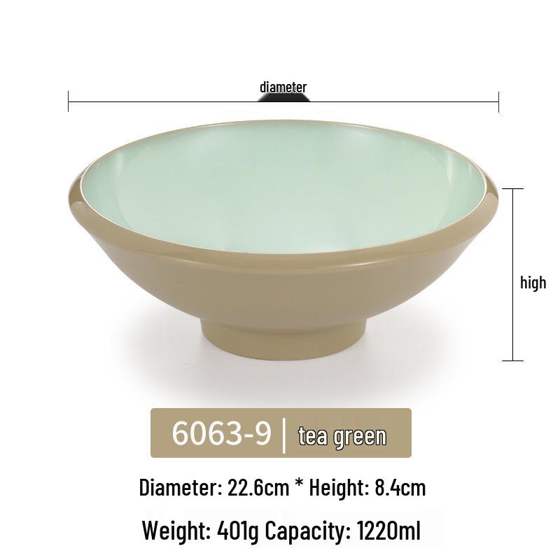 Melamine Noodle Bowl for Noodle Restaurants: Ideal for Luosifen, Malatang, Rice Noodles, and Chongqing Xiaomian