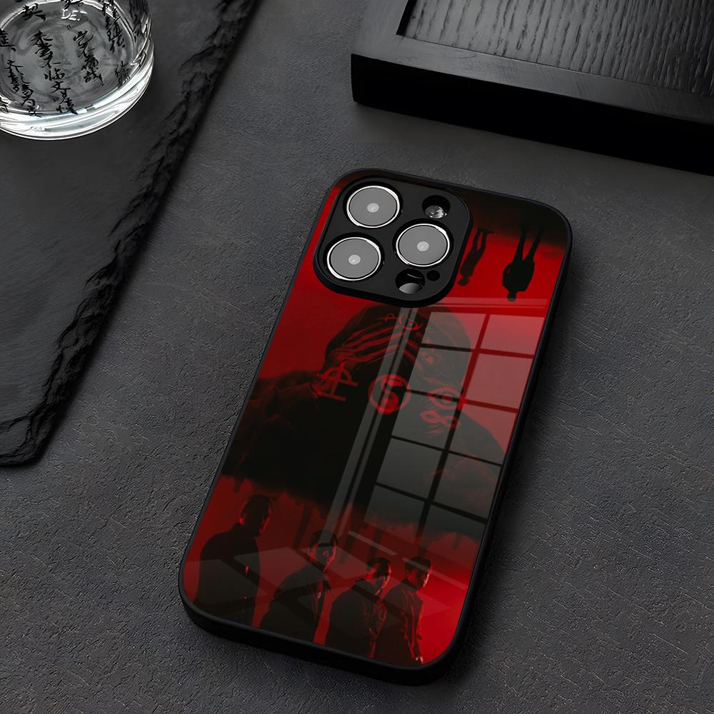 Music Bad Omens Design Phone Case Glass For IPhone 12 17 15 14 13 16 11 Pro XS Max Plus Mini X XR E2020 Tempered Coque