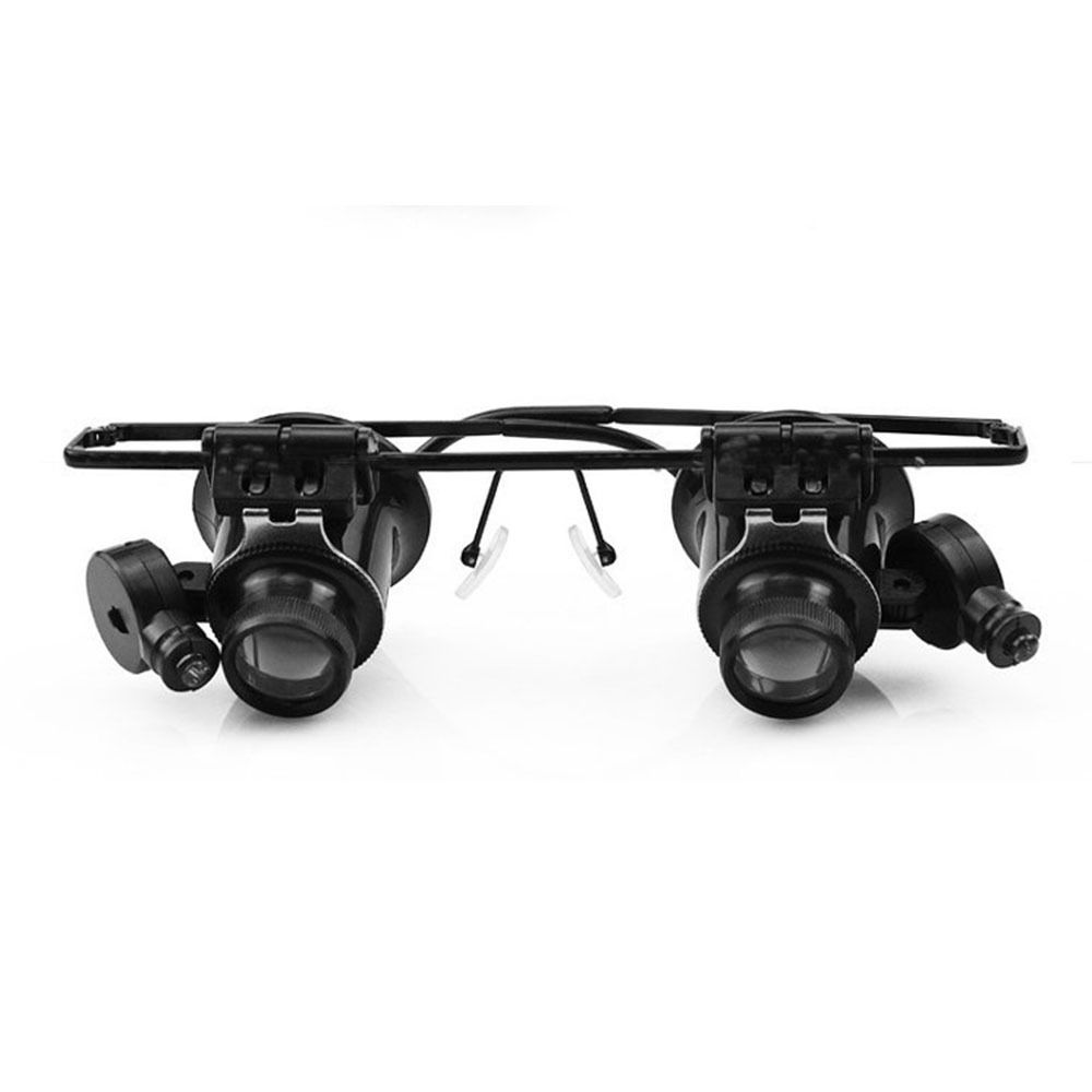 Headband Mount 20X Lens Magnifying Eyewear Jewelers Repair Wearing Magnifier Jewelry Appraisal