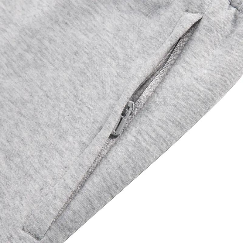 Li-Ning Simple Fashion Casual Cotton Comfortable Fleece Warm Versatile Cuffed Sweatpants Knitted Sports Pants Men Bottoms Coin-Gray AKLVJ63-1