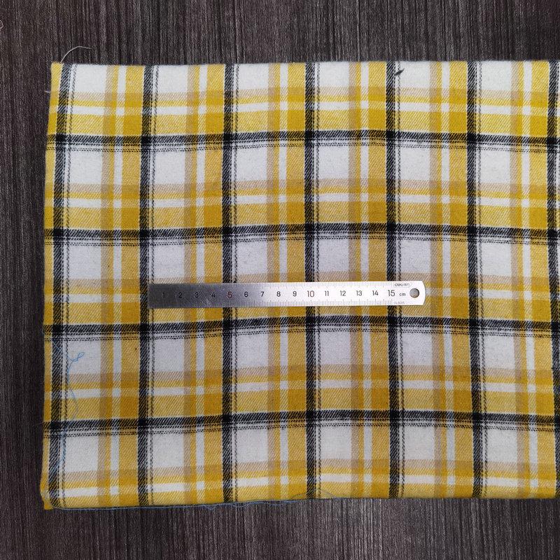 Nueva llegada: Tejido de Algodón Cepillado a Cuadros para Ropa Infantil y de Mujer - Tejido de Franela Jacquard Teñido en Hilo de Poliéster-Algodón.