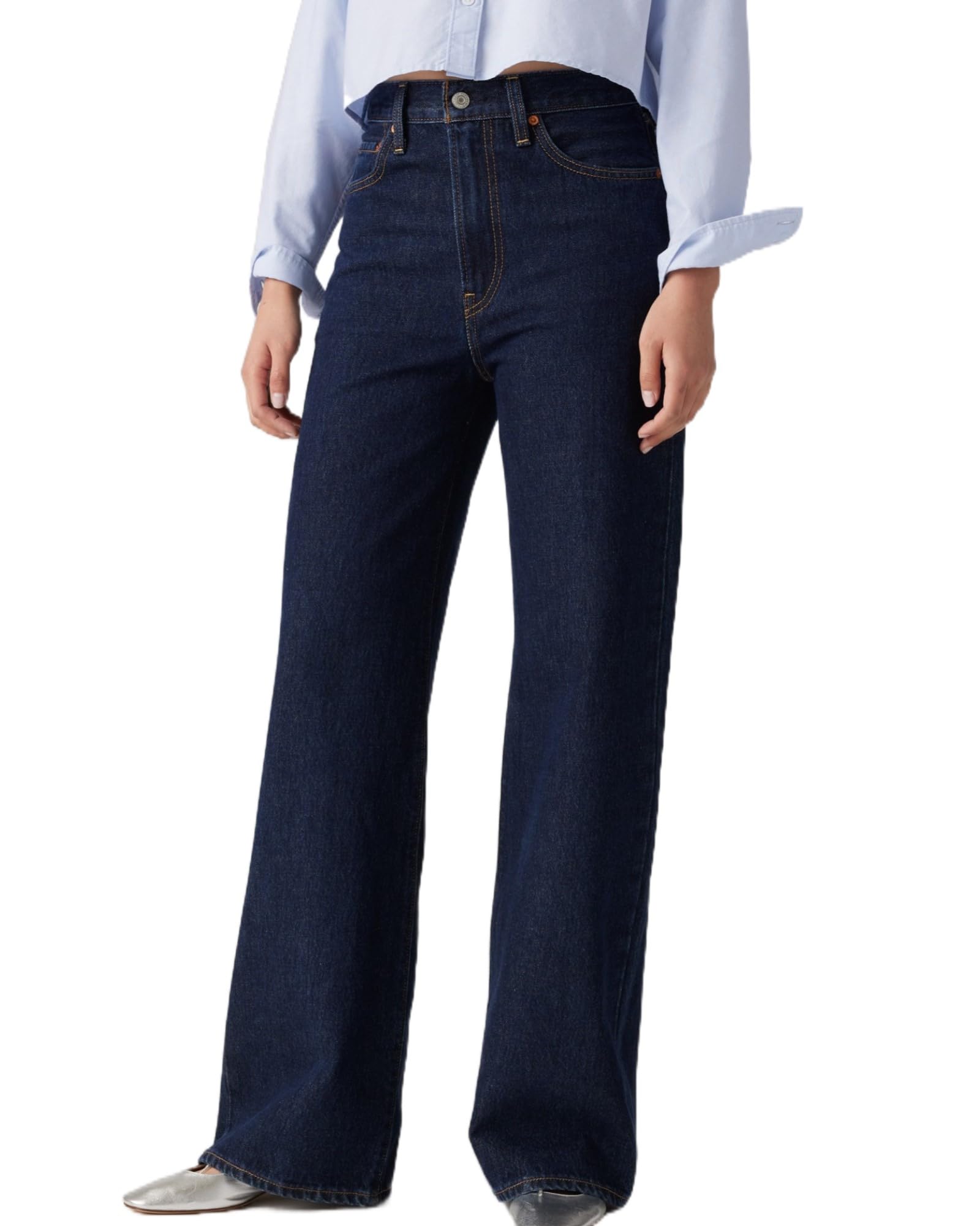 Levi s RIBCAGE High Rise Wide Leg Jeans Women s A6081-0019 US W25 L30