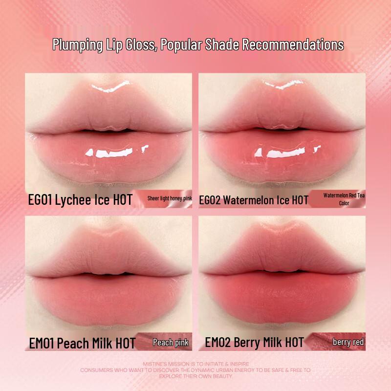 Mistine Pompom Mirror Shine Lip Glaze