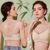 Women Back Butterfly Design Gathered Bra Adjustable Strap Sports Yoga Bra with Chest Pad