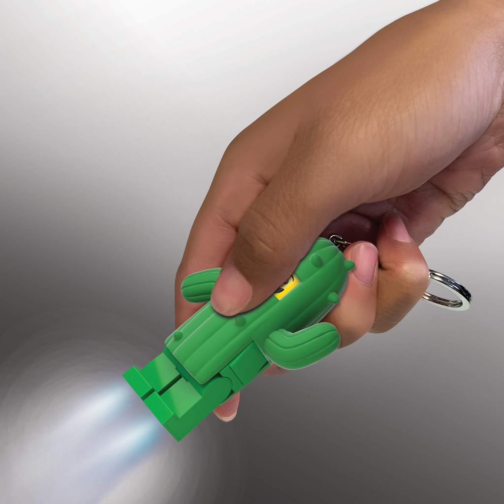 IQ Iconic Cactus Boy Keychain LED Keychain Light Block Toy Doll Articulated Mini Figure