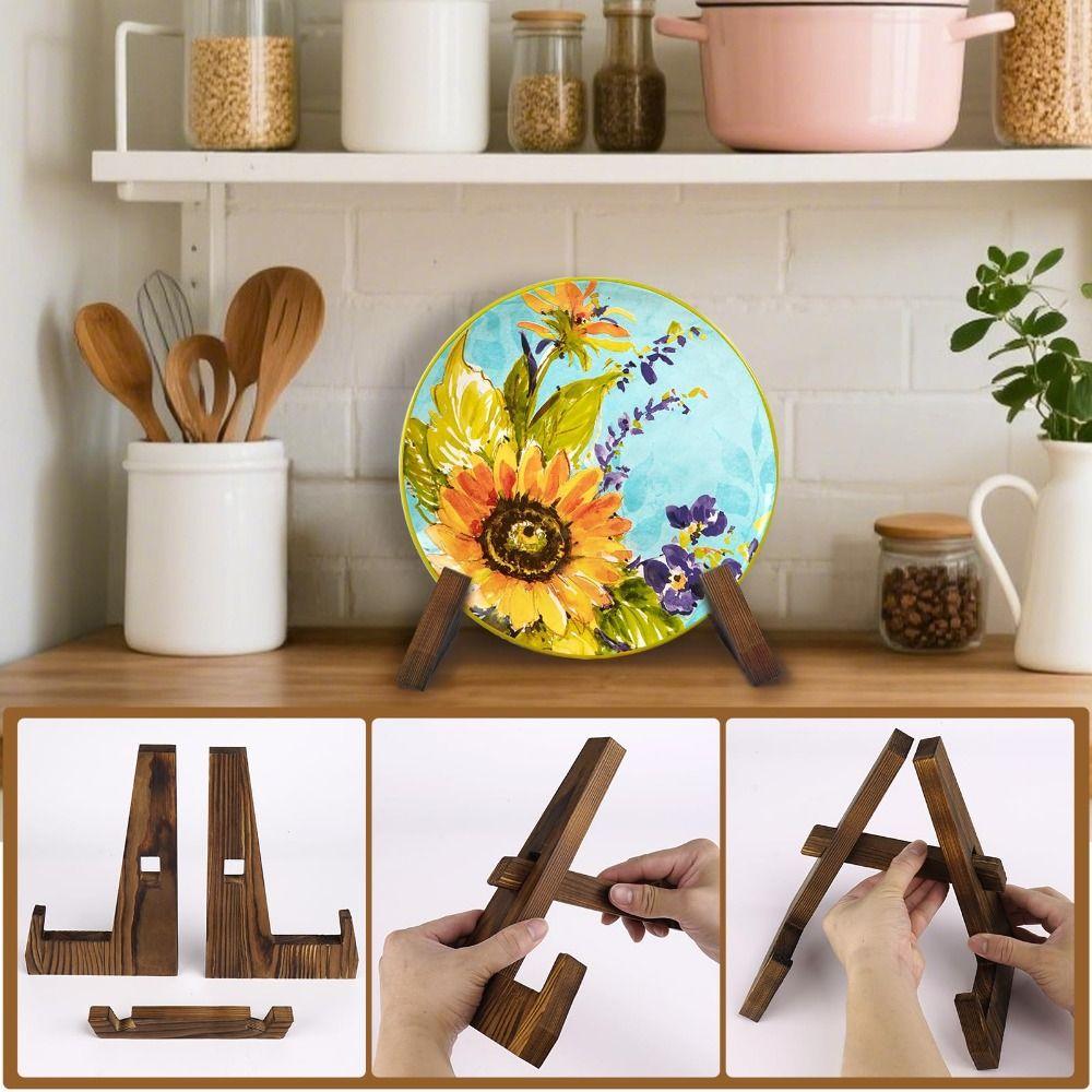 Nuovo Supporto in Legno per Libri di Cucina Regolabile Multifunzionale Porta Ricettario Risparmio di Spazio Supporto per Libri di Cucina per Cucina Domestica