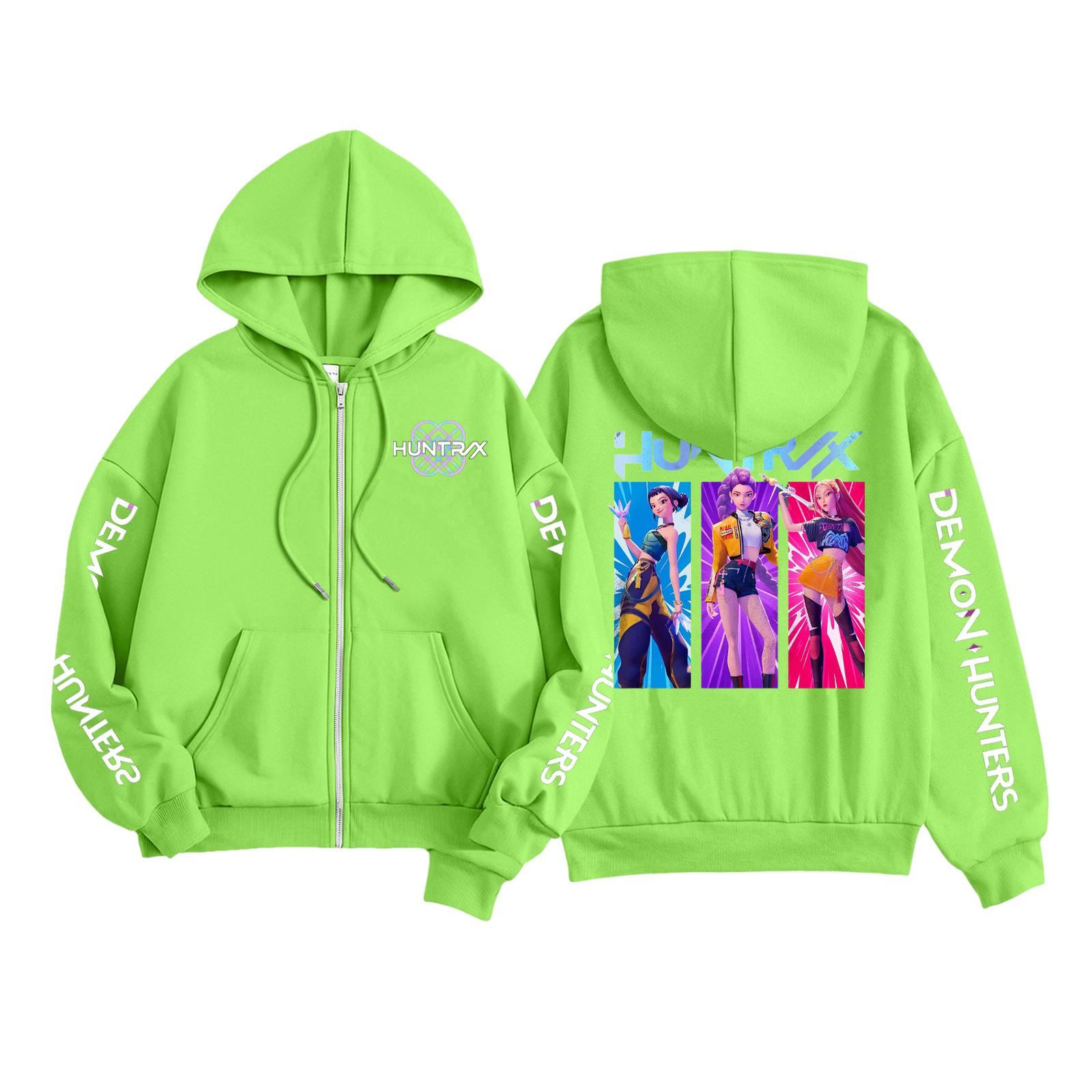 

Детская мода Женская легкая толстовка с длинным рукавом на молнии Толстовка с принтом и карманами 100