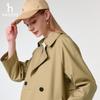 HA.ZZYS Women's 2025 Spring PHIZ Double-Breasted Trench Coat
