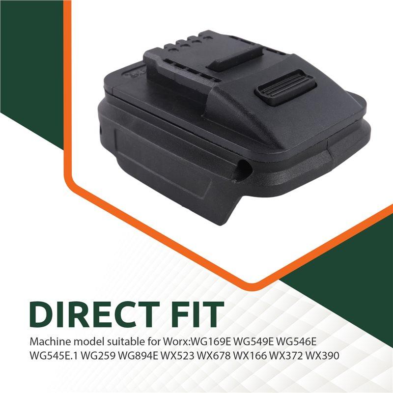 A34R Battery Adapter For 18V BL1830 BL1860 For Worx 20V Tool Converter Battery Pack For Worx Orange 4-Pin Power Tool