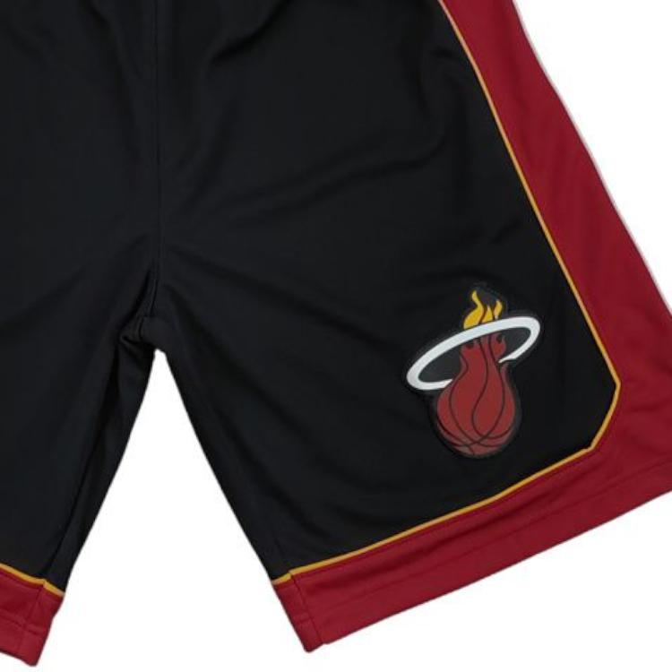 Adidas X NBA Miami Heat Swingman Fan Edition Stylish Simple Lace-Up Five-Point Basketball Shorts Men Shorts Black 9809A-314-AMHEZ1