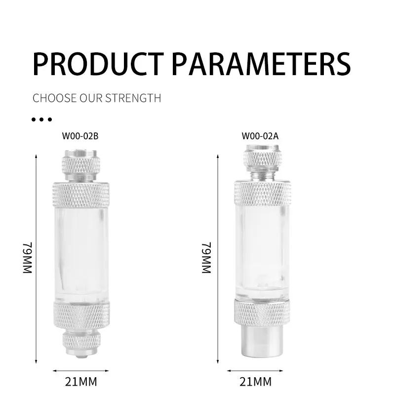 ZRDR Aquarium Check Valve-Regulator Diffuser Reactor Single-Head or Dual-Head Aquarium CO2 Bubble Counter Air Pump Accessories