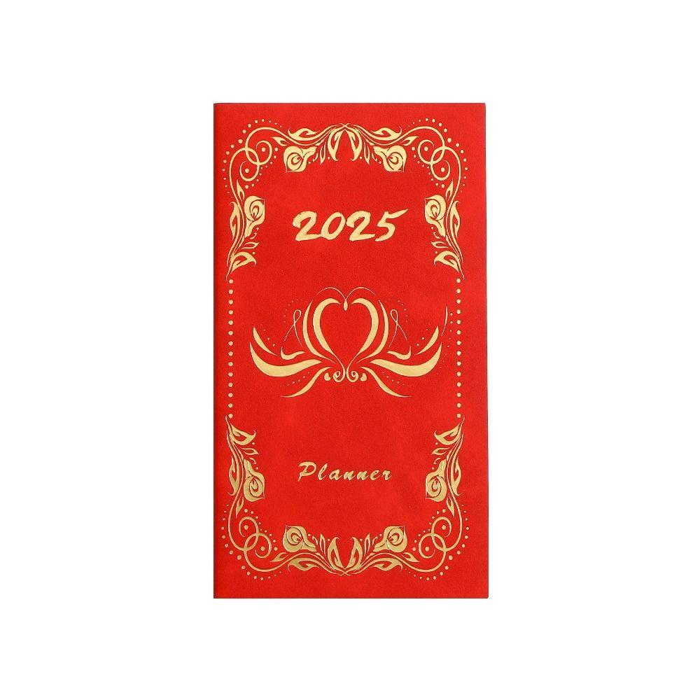 

Ежедневный план 2025 Английский Повестка дня Книга Кожаный Планировщик расписания Блокнот Школа красный