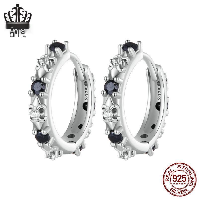 Avle Retro Iris Hul Sterling Sølv S925 Allsidige Sommer Øredobber for Kvinner