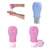 Silicone Travel Containers With Flip Cap For Cosmetics And Body Wash