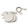 20pcs Squirrel Shaped Wooden Squirrel Shaped Cutouts Wooden Color 7.5*7.5*0.3cm Wood Squirrel Shaped Ornaments Boxwood Wood