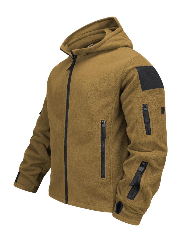Men's Warm Fleece Hooded Jacket - 2025 Autumn/Winter Collection