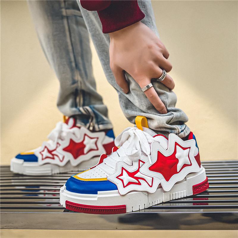 Hochwertige personalisierte Promi-Schuhe, Herrenschuhe mit niedrigem Schaft, Modische neue dicke Sohlen, Neue Sportschuhe mit Höhenerhöhung