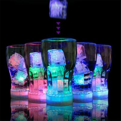 12Pcs Water Submersible Light Up LED Ice  Color Changing Party Luminous DIY