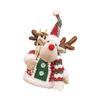  Christmas Themed Standing Plush Snowman Santa Deer Figure Table Shelf Decors