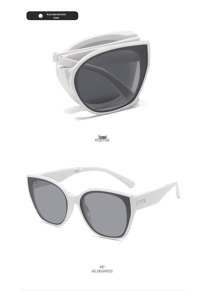 Collapsible High-End Fashion Sunglasses with UV Protection - European & American Style
