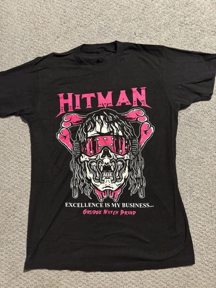 Bret Hart Hitman Shawn Michaels Cotton Black S-5XL Unisex Shirt LI1347 Unisex T-Shirt XL