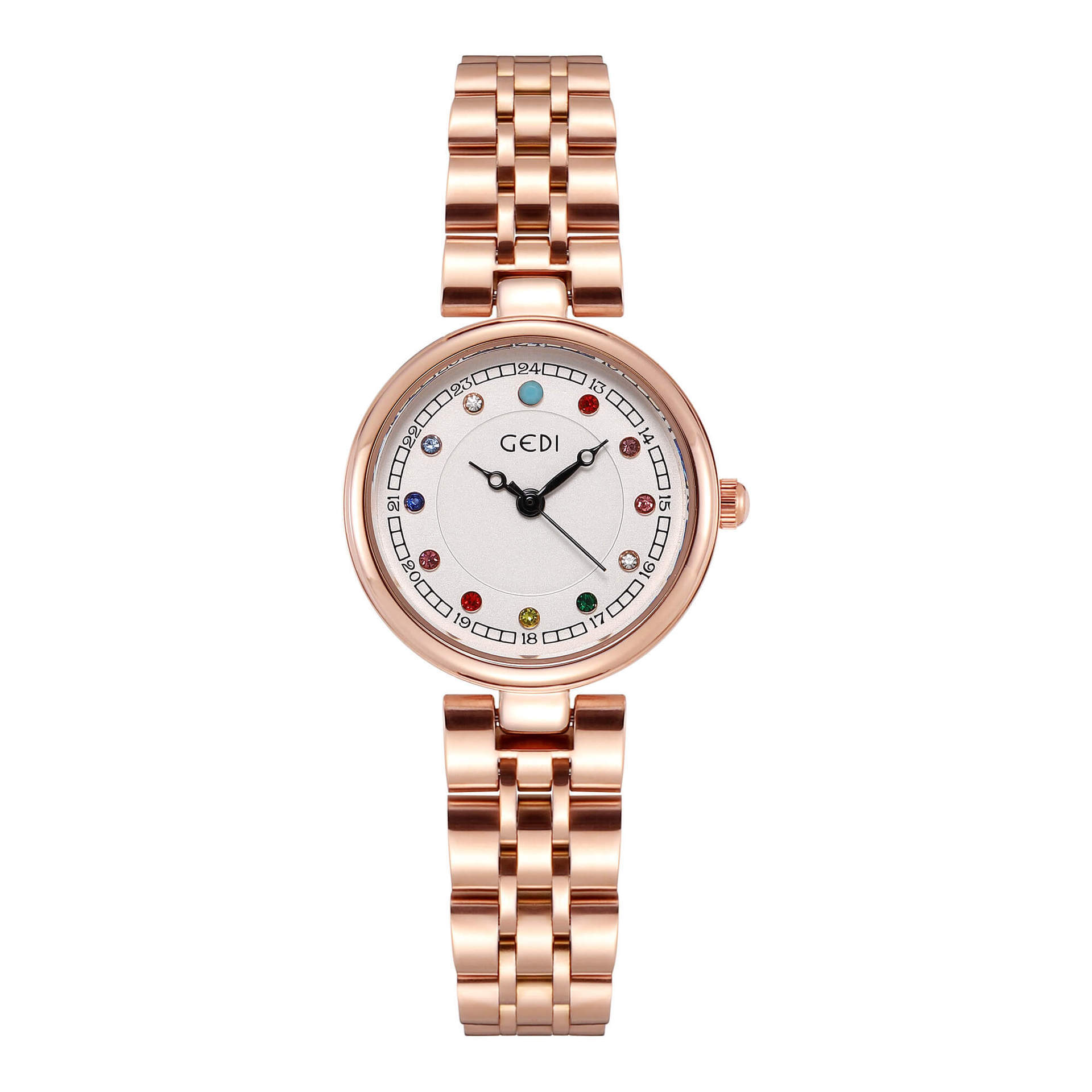

Creative High-End Colored Diamond Disc Women S Niche Light Luxury High-Value Waterproof Stainless Steel Quartz Watch