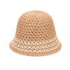 Women's Bucket Hat Summer Breathable Sun Shading Knitted Hat Outdoor Travel Basin Hat