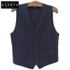 RRL Wabash Striped Cotton Vest, Men's, Navy, Size M Best M NavyUsed